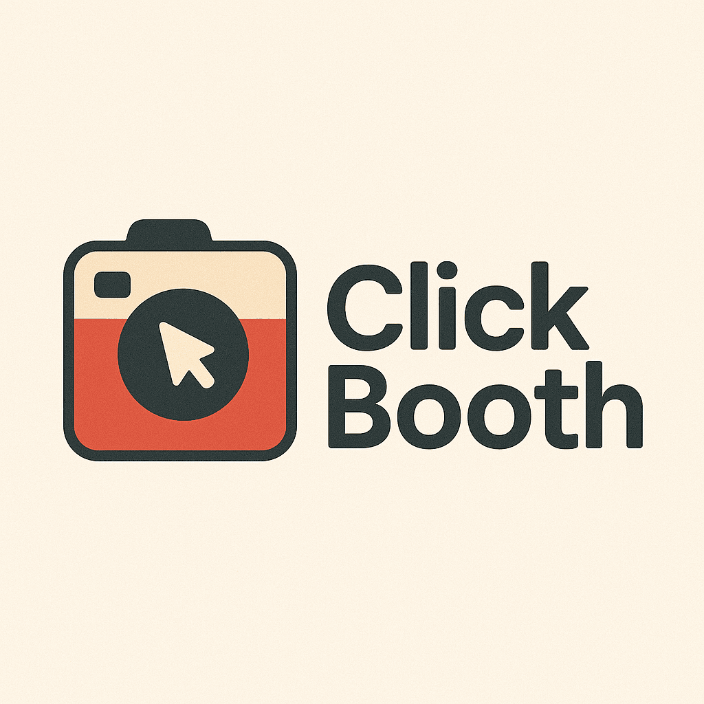 Screenshot of Click Booth App project showing the main interface